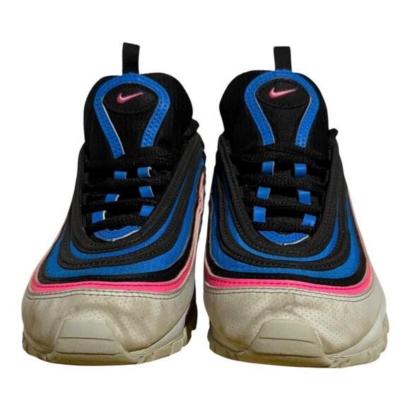 Nike Air Max 97 GS Black Pink Racer Blue White Youth Size 5Y Women's 6.5 Sneaker - Picture 2 of 7